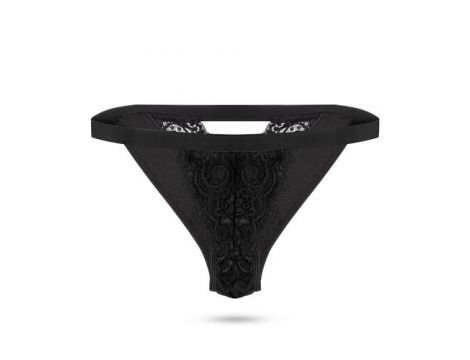 Wibrujące stringi EasyToys PantyRebel czarne z pilotem - 5