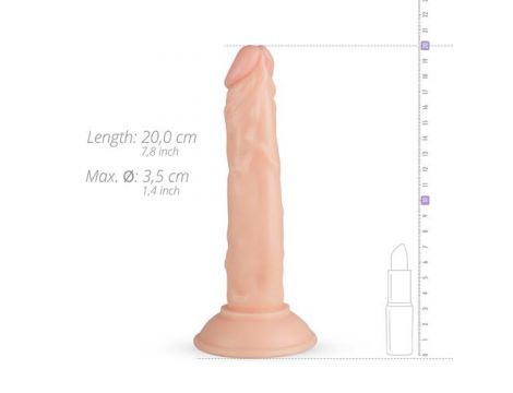 Dildo realistyczne Blane EasyToys beżowe 20 cm z przyssawką - 4