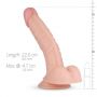 Dildo realistyczne Derek EasyToys beżowe 22 cm z przyssawką - 3