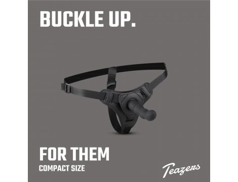 Strap on silikonowy Teazers z uprzężą regulowaną 110 cm - 10