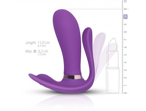 Wibrator punktu G Teazers Purple Pleaser fioletowy z pilotem - 12