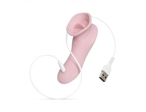 Stymulator łechtaczki z stringami Teazers różowy USB - 2