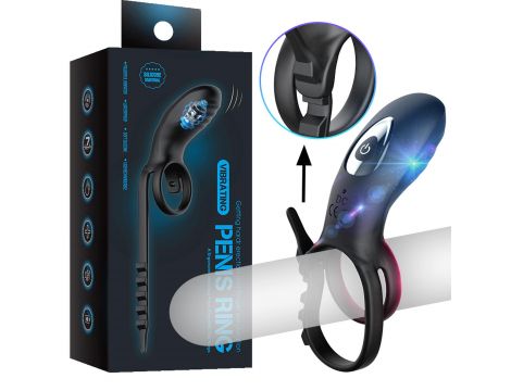 Regulowany podwójny pierścień wibrujący z pilotem B Series Cute USB - 2