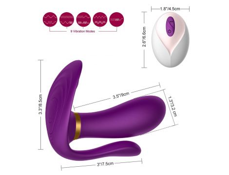 Remote wearable vibrator PURPLE - 14