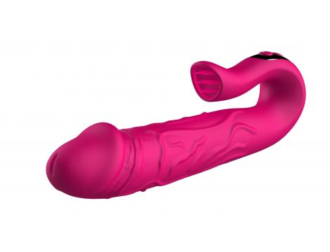 Realistic Tongue Stimulating Dildo Vibrator - 4