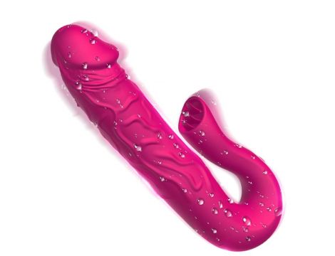 Realistic Tongue Stimulating Dildo Vibrator - 12