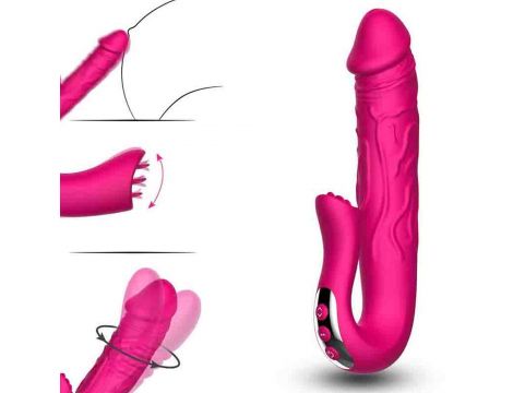 Realistic Tongue Stimulating Dildo Vibrator - 10