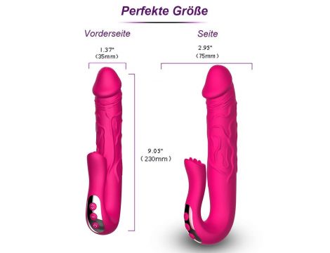 Realistic Tongue Stimulating Dildo Vibrator - 11
