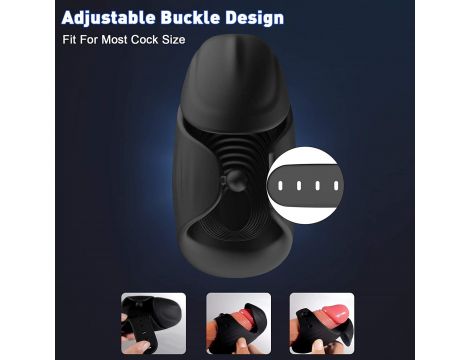Silikonowy regulowany wibrator na penisa noszony B Series Cute USB - 17
