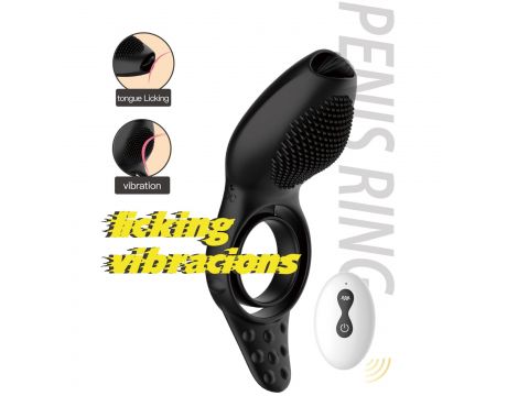 Remote powerful Tognue simulate cock ring - 25