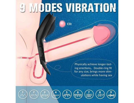 Remote powerful Tognue simulate cock ring - 22