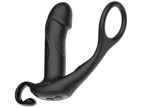 Wibrator analny z pchnięciem B Series Cute silikonowy 10+10 - 6