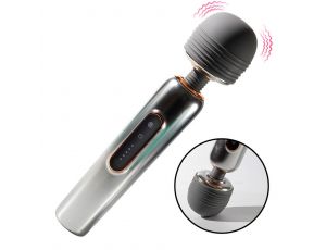 Masażer wand metaliczny silikonowy B Series Cute USB 24 cm