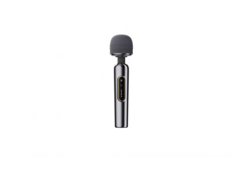 Masażer wand metaliczny silikonowy B Series Cute USB 24 cm - 3