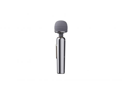 Masażer wand metaliczny silikonowy B Series Cute USB 24 cm - 4