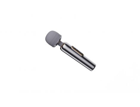 Masażer wand metaliczny silikonowy B Series Cute USB 24 cm - 9
