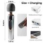 Masażer wand metaliczny silikonowy B Series Cute USB 24 cm - 16