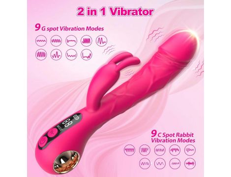 Wibrator króliczek punktu G B-Series Cute silikonowy USB 22 cm