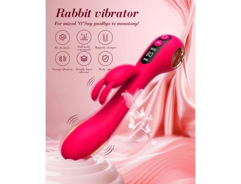 Wibrator króliczek punktu G B-Series Cute silikonowy USB 22 cm - 10