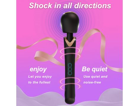 Masażer wibracyjny silikonowy Perfect Wand czarny USB - 10