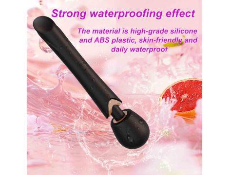 Masażer wibracyjny silikonowy Perfect Wand czarny USB - 15