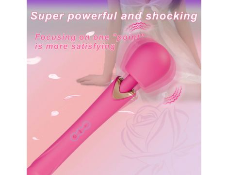 Masażer wibracyjny Perfect Wand różowy silikonowy USB - 9