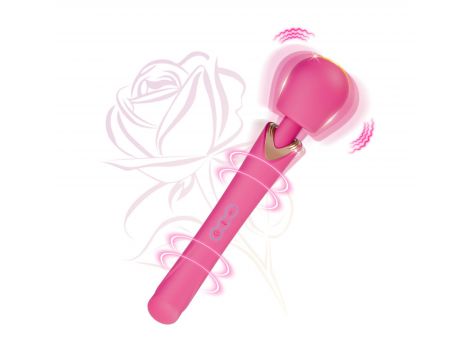 Masażer wibracyjny Perfect Wand różowy silikonowy USB - 10