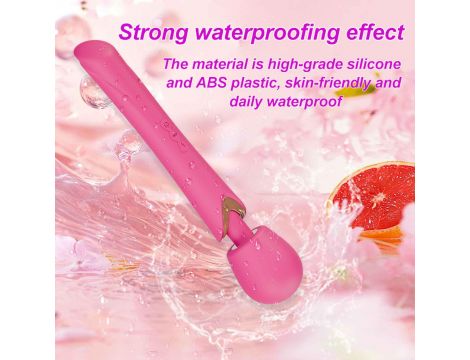 Masażer wibracyjny Perfect Wand różowy silikonowy USB - 14
