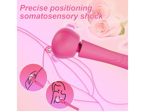 Masażer wibracyjny Perfect Wand różowy silikonowy USB - 16