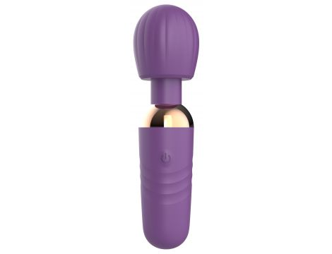 Stymulator łechtaczki silikonowy Little Fairy Wand fioletowy 14 cm - 2