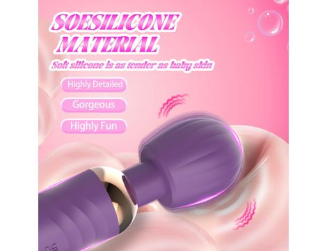 Stymulator łechtaczki silikonowy Little Fairy Wand fioletowy 14 cm - 17