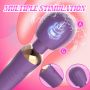 Stymulator łechtaczki silikonowy Little Fairy Wand fioletowy 14 cm - 10