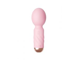 Mini masażer wibracyjny Cute silikonowy różowy USB