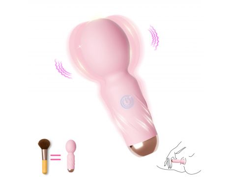 Mini masażer wibracyjny Cute silikonowy różowy USB - 8