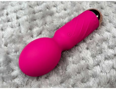 Mini masażer wibracyjny Cute silikonowy różowy USB - 13