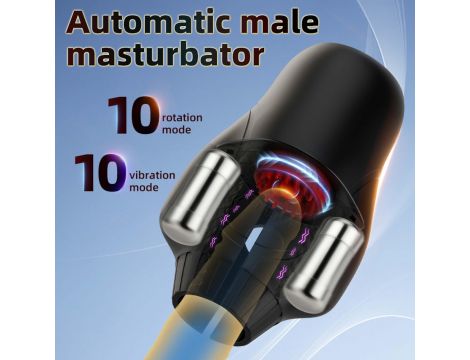 Automatyczny masturbator Cyclone Spinner Elite z rotacją i wibracją USB - 21