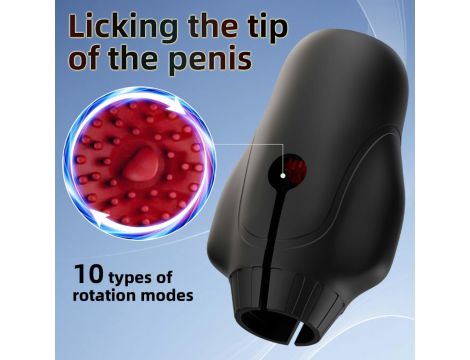 Automatyczny masturbator Cyclone Spinner Elite z rotacją i wibracją USB - 16