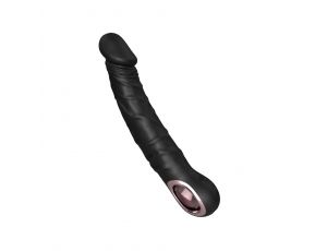 Wibrator Jump-O czarny silikonowy realistyczny USB wodoodporny