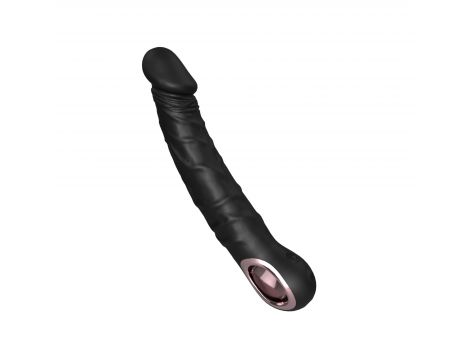 Wibrator Jump-O czarny silikonowy realistyczny USB wodoodporny