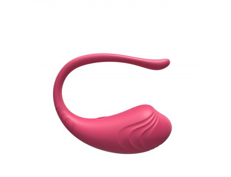 Jajeczko wibrujące App Love z aplikacją czerwone silikonowe 9,6 cm - 2