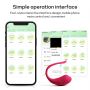 Jajeczko wibrujące App Love z aplikacją czerwone silikonowe 9,6 cm - 9