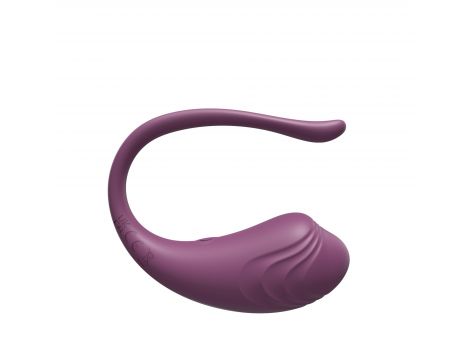 Jajeczko silikonowe wibrujące z aplikacją App Love Egg fioletowe 9,6 cm - 2