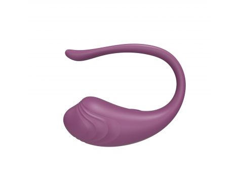 Jajeczko silikonowe wibrujące z aplikacją App Love Egg fioletowe 9,6 cm - 4