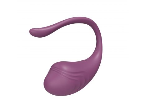 Jajeczko silikonowe wibrujące z aplikacją App Love Egg fioletowe 9,6 cm - 3