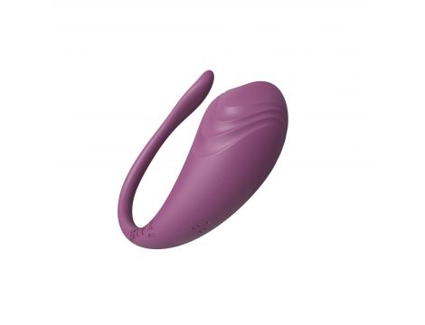 Jajeczko silikonowe wibrujące z aplikacją App Love Egg fioletowe 9,6 cm - 8