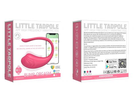 Jajeczko silikonowe wibrujące z aplikacją App Love Egg fioletowe 9,6 cm - 14