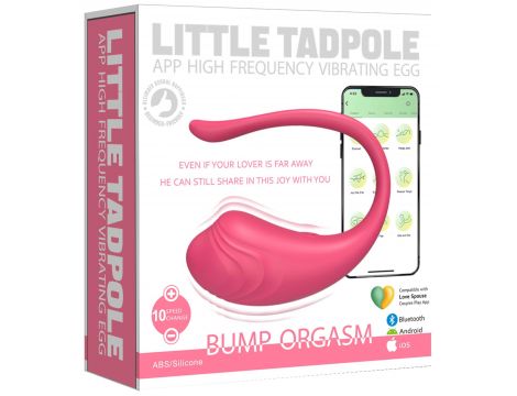 Jajeczko silikonowe wibrujące z aplikacją App Love Egg fioletowe 9,6 cm - 13