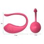 Jajeczko silikonowe wibrujące z aplikacją App Love Egg fioletowe 9,6 cm - 6