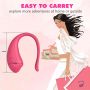 Jajeczko silikonowe wibrujące z aplikacją App Love Egg fioletowe 9,6 cm - 8