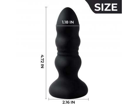 Wibrujący korek analny oświetleniowy silikonowy wodoodporny B Series Cute - 2
